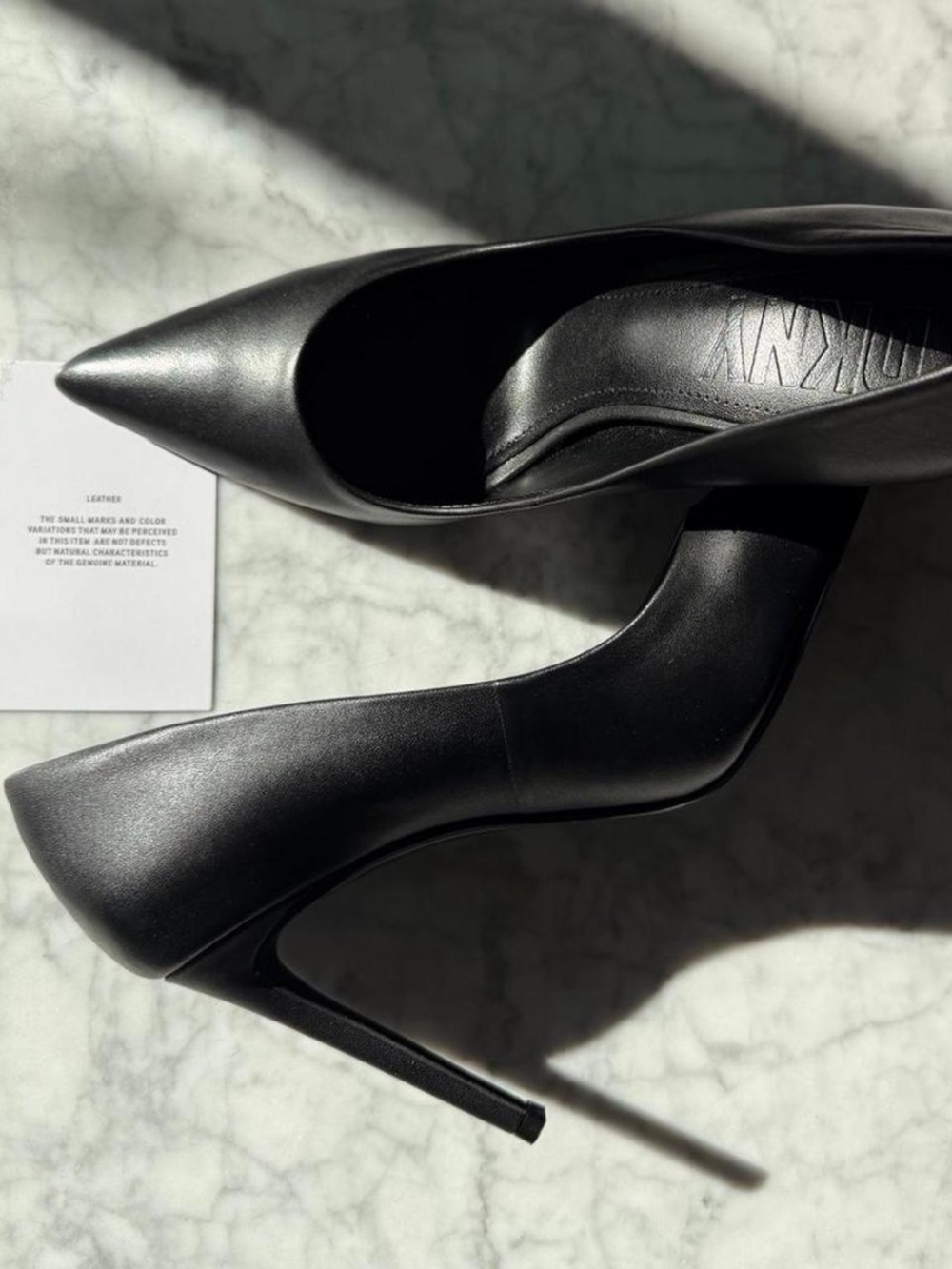DKNY Black Pointed-Toe Stiletto Pumps